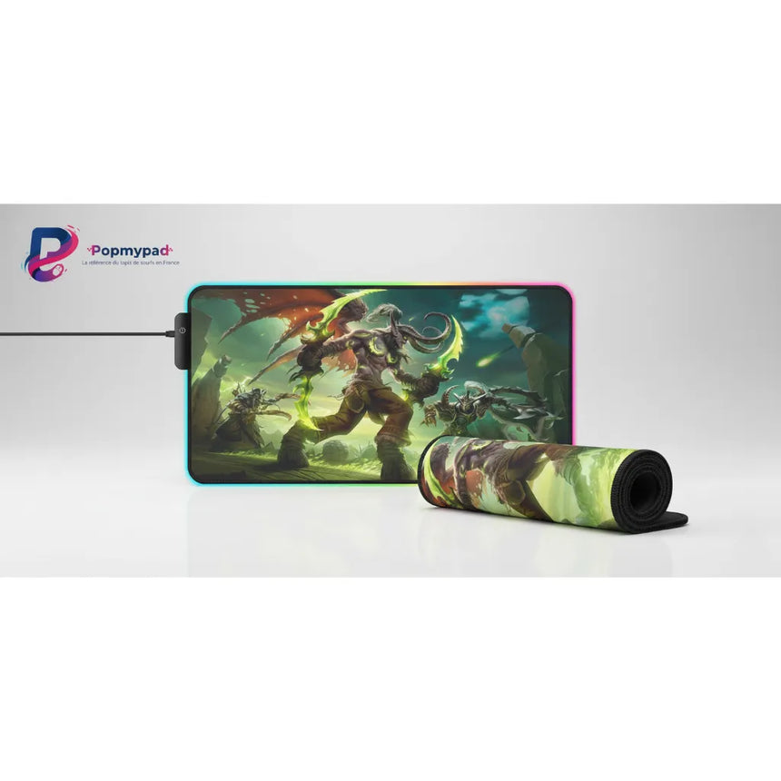 Illidan Stormrage RGB Gaming Mouse Pad - World of Warcraft Edition
