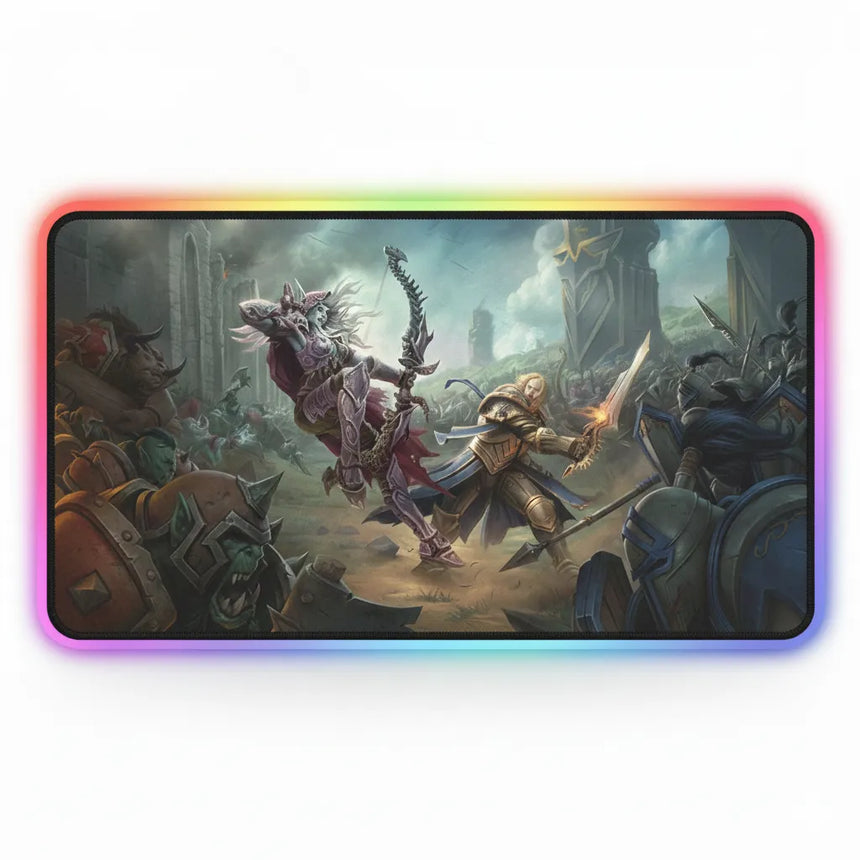 World of Warcraft RGB Gaming Mouse Pad - Horde vs Alliance Edition