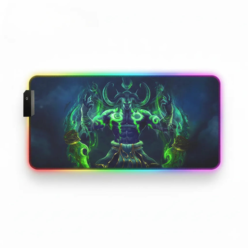 XXL RGB Gaming Mouse Pad – Illidan Stormrage World of Warcraft