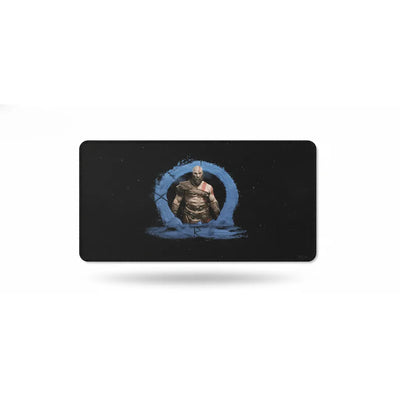 God of War Mouse Pad - Kratos & Blue Rune Symbol Edition