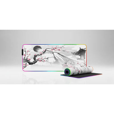Japan Mouse Pad: The Awakening of Mount Fuji & Sakura (RGB Edition)