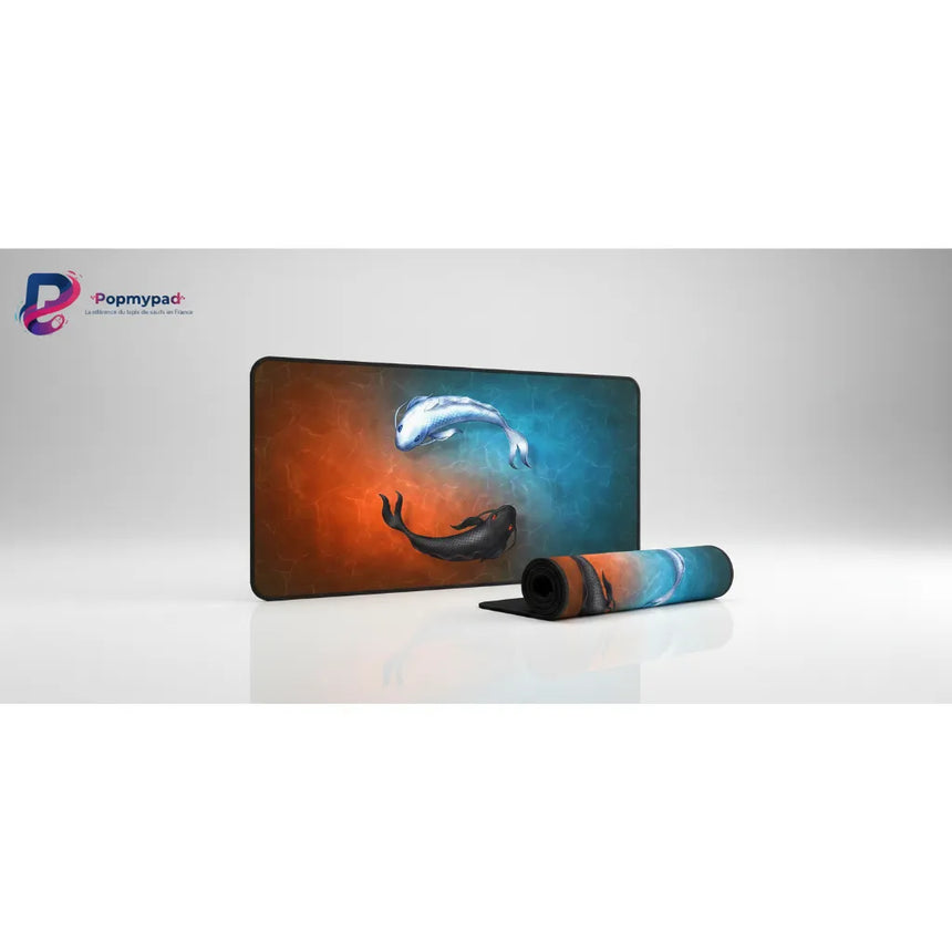 Japanese Mouse Pad - Yin-Yang Koi Carp (Balance Edition)