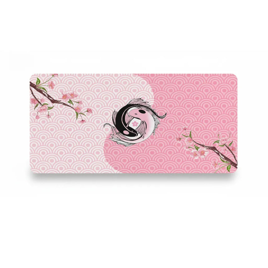 Japanese Mouse Pad - Harmony of Koi Carp & Sakura Cherry Blossoms