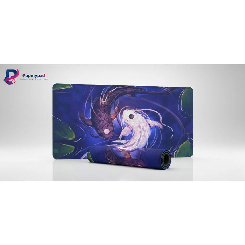 Japanese Mouse Pad - The Balance of Koi Carp (Artistic Edition)