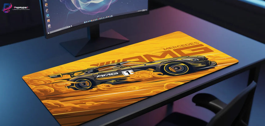 Mercedes-AMG Mouse Pad – Performance & Drift Edition Yellow