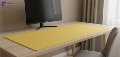 Minimalist Solar Yellow Mouse Pad - Serenity & Comfort