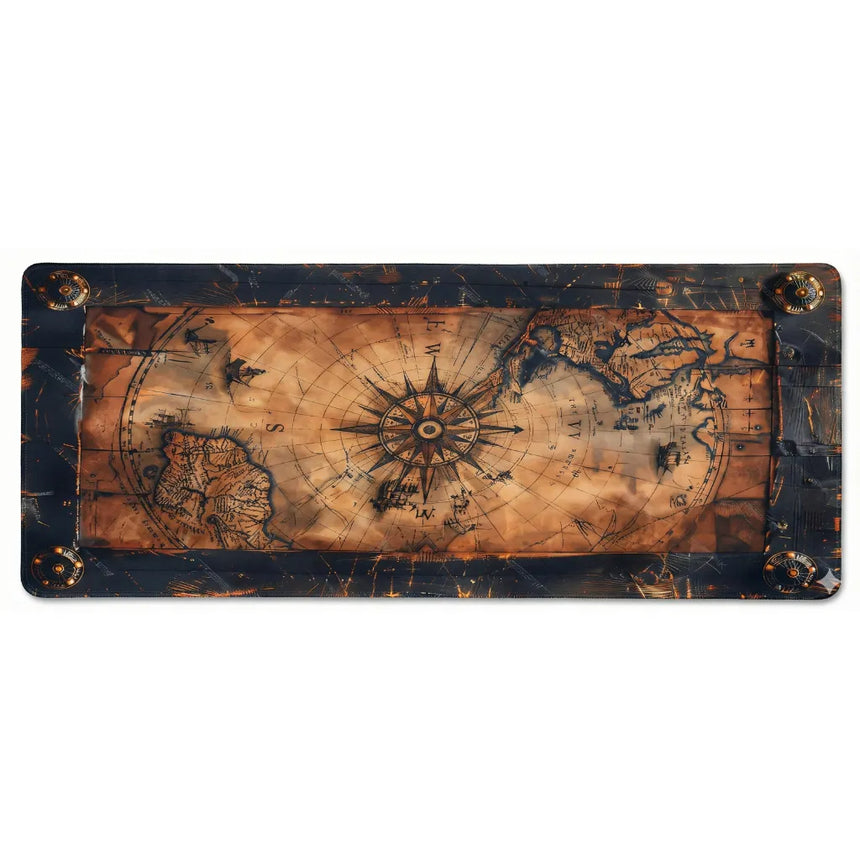 XXL Nautical Mouse Pad - The Cartographer's Odyssey (Antique Style)