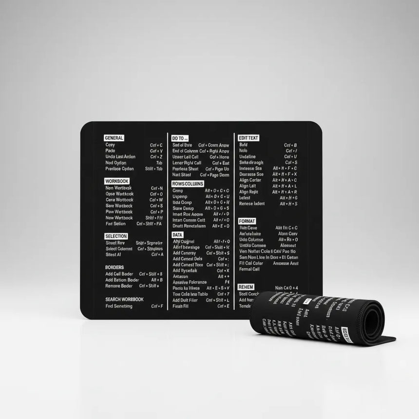 Productivity Mouse Pad "Master Shortcuts" — Minimalist & Zen Design