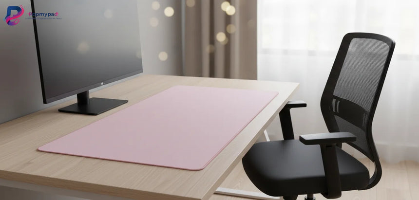 Pastel Pink Mouse Pad - Softness & Minimalism