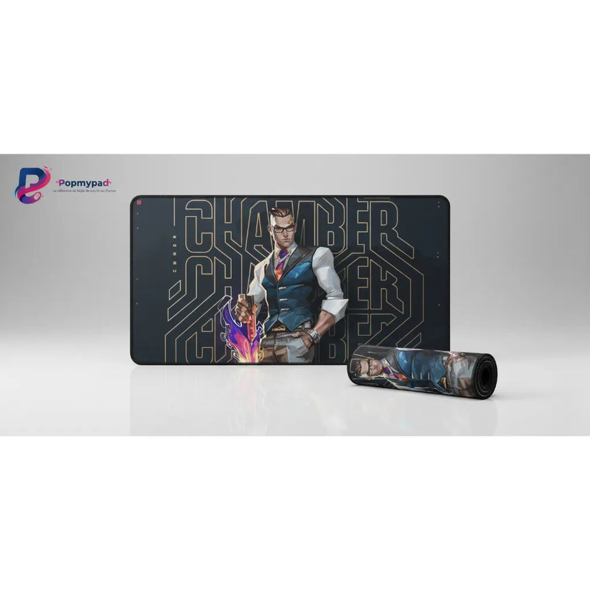 Tapis de souris Valorant - Édition Chamber - XXL RGB & Précision Ultime avec design de l'agent Chamber.