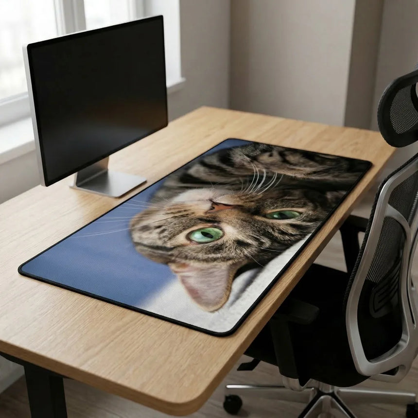 XXL Mouse Pad "Feline Gaze" — Hyper-Realistic Collector's Edition