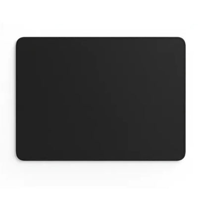 Black Mouse Pad — Minimalist Solid Colour 9.8 × 11.4 in | PopMyPad