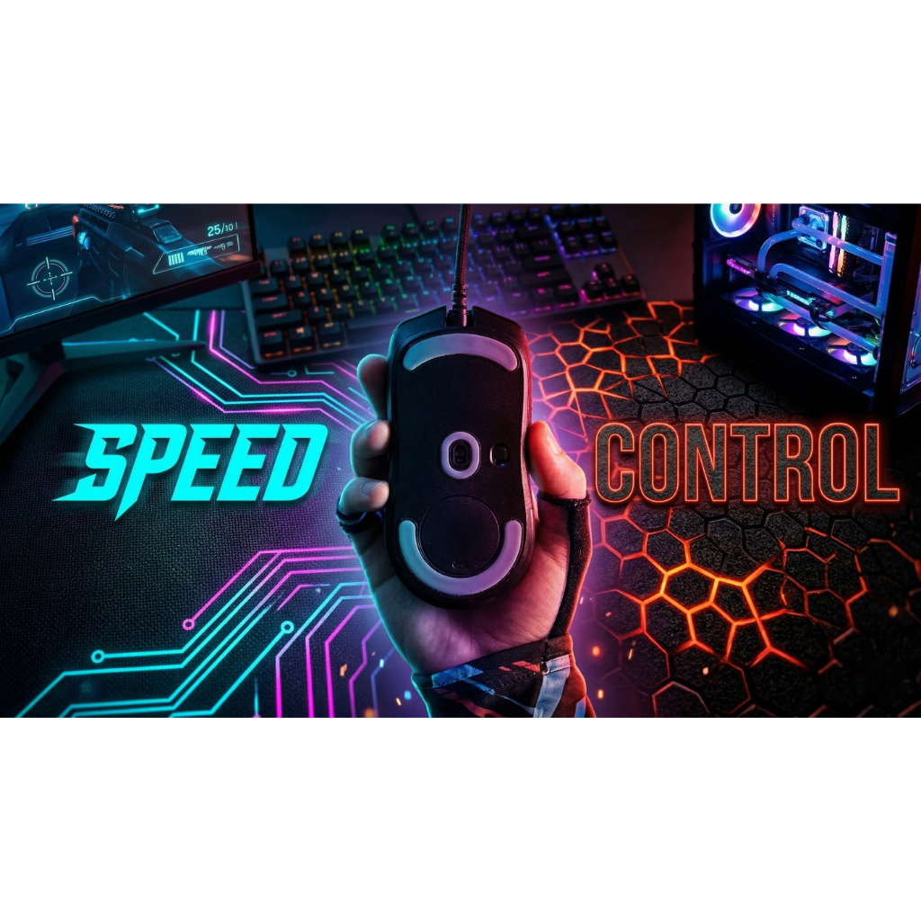 Comparaison entre un tapis de souris speed et un tapis de souris control