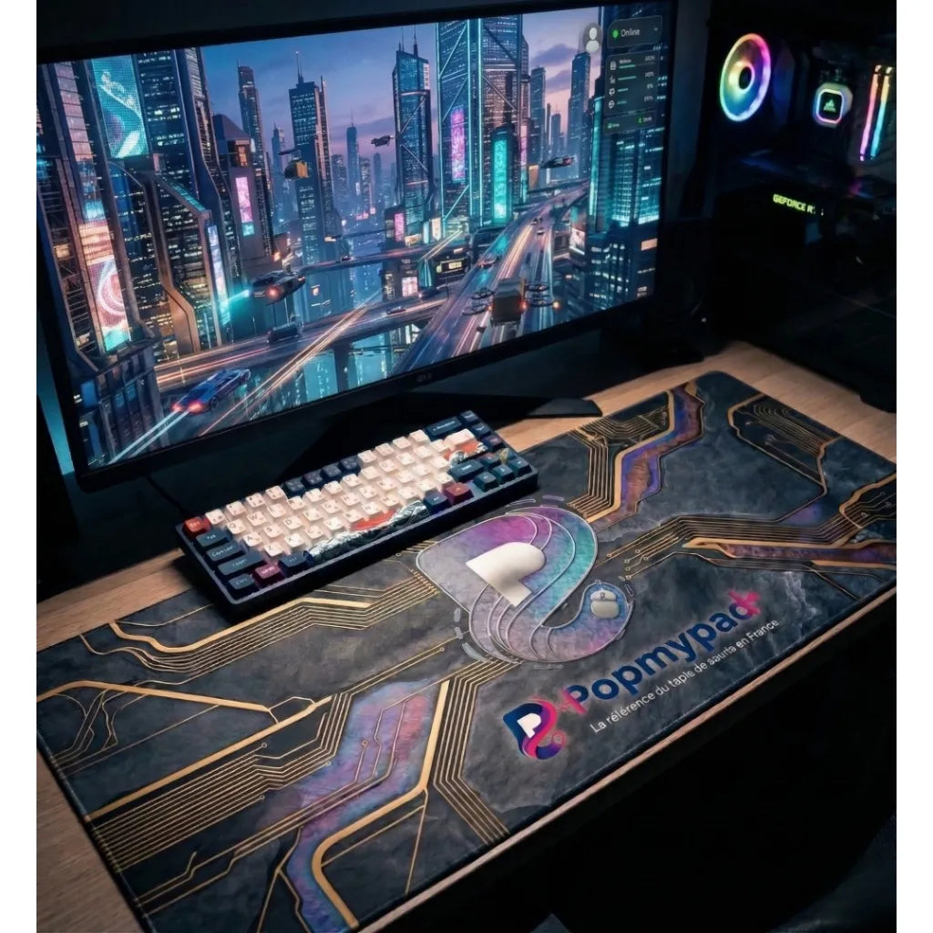 Tapis de souris personnalisé PopMyPad imprimé avec un visuel sur mesure