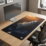 PopMyPad - Tapis de Souris Gamer XXL - Format Bureau - Vaisseau Spatial Interstellaire