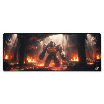 PopMyPad - XXL Gaming Mouse Pad - Volcanic Lava Golem