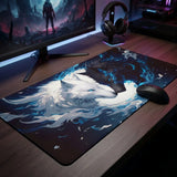 Yin-yang Wolf large Mouse Pad Desk Mat Stitched Edge Non-Slip pad for computer mouse keyboard Gaming pads carpet mouse