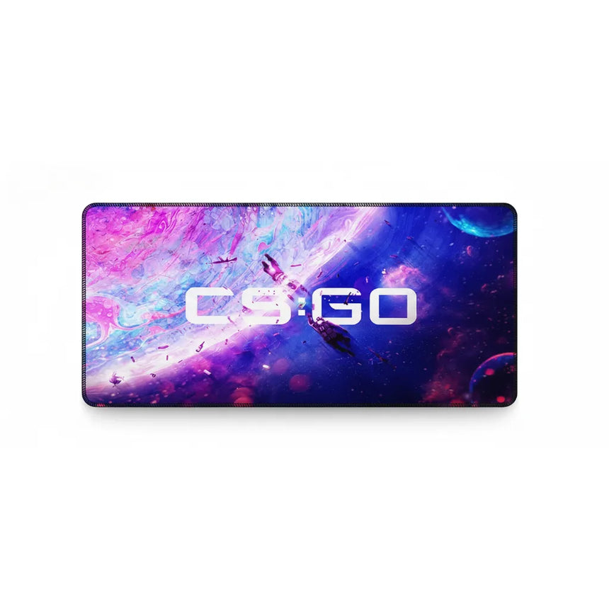 Tapis de Souris CS:GO Édition Galaxie - Glisse Ultime & Précision E-sport avec design galactique coloré.