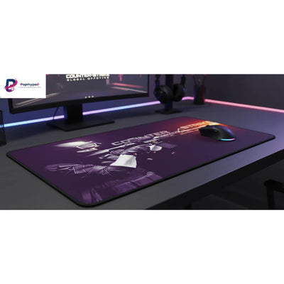 CS:GO Tactical Purple Mouse Pad - Ultimate Glide & Esports Precision