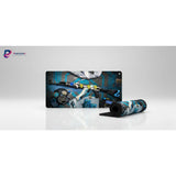 Tapis de Souris Gamer Counter Strike - AK-47 Tactical Elite Blue avec design sophistiqué.