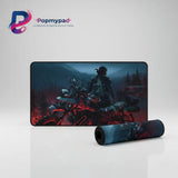 Tapis de Souris Gamer Days Gone - Survie et Précision Ultime avec Deacon St. John et sa moto dans un paysage post-apocalyptique.