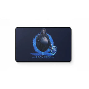 Tapis de Souris Gamer God of War : Ragnarok - Édition Thor Mjölnir avec design de Thor et runes scandinaves.
