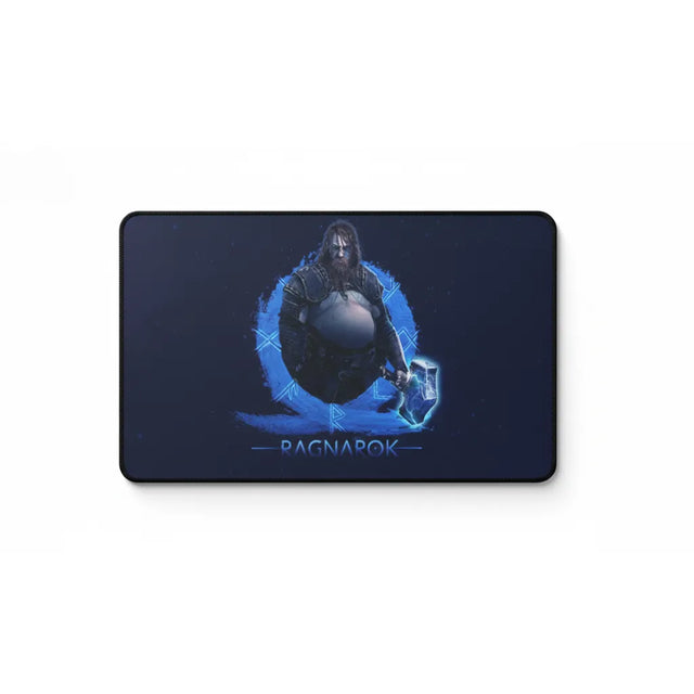 Tapis de Souris Gamer God of War : Ragnarok - Édition Thor Mjölnir avec design de Thor et runes scandinaves.