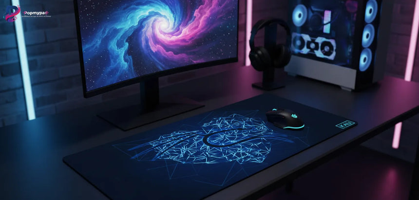 Kali Linux Gaming Mouse Pad - Cyber ​​Geometric Edition