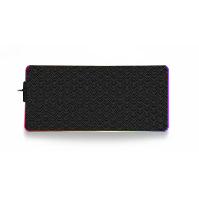 Tapis de Souris Gamer RGB - Seigaiha Edition – Précision & Style Esport avec éclairage LED dynamique