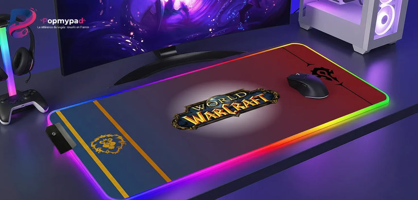World of Warcraft Gamer Mouse Pad - Alliance vs Horde RGB Edition