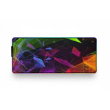 XXL Gaming Mouse Pad - Neon Geometric & Cyber-Art Design