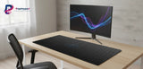 XXL Gaming Mouse Pad - Futuristic Hexagonal & Cyan Design