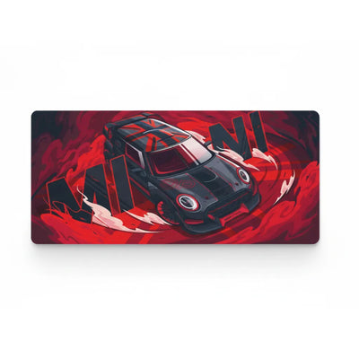 Gaming Mouse Pad - Mini Racing Legend Edition - Dynamic Red & Black