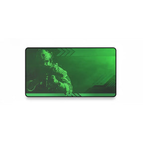 Tapis de Souris Gaming Counter-Strike - Édition Tactique Green Ops avec un soldat en tir, design monochrome vert.