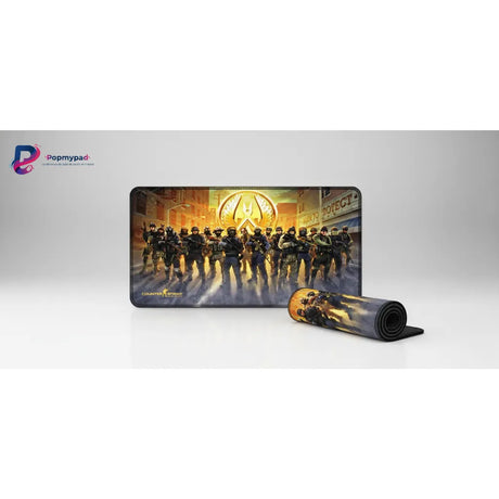 Tapis de Souris Gaming Counter-Strike : Édition CT Elite Lineup avec design d'escouade de Counter-Terrorists.