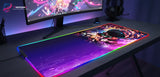 Demon Slayer Gaming Mouse Pad - Burning Breath RGB LED Edition