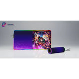 Demon Slayer Gaming Mouse Pad - Burning Breath RGB LED Edition