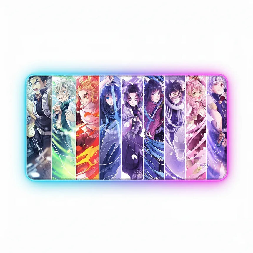 Demon Slayer - Rise of the Nine Pillars Gaming Mouse Pad (RGB Edition)