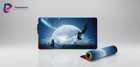 Tapis de Souris Gaming Final Fantasy - Édition Limitée Esport avec une illustration épique et des personnages emblématiques.