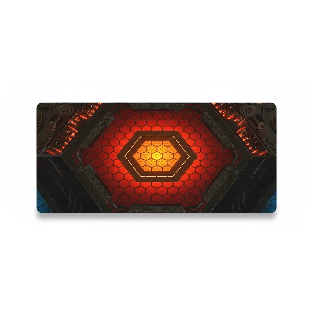 "Fusion Core" Gaming Mouse Pad — Futuristic & High-Tech XXL Design