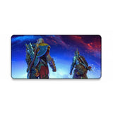 Tapis de Souris Gaming God of War - Kratos & Atreus Édition Cosmique - XXL avec Kratos et Atreus face au cosmos.