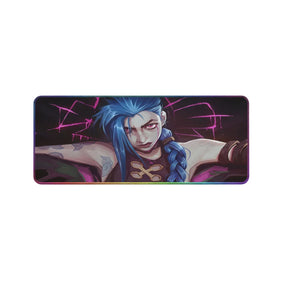 Tapis de Souris Gaming Jinx - League of Legends | Édition RGB Ultra-Précision avec Jinx prête à l'action.