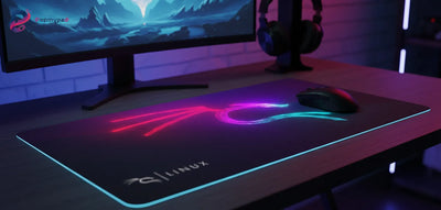 Kali Linux Gaming Mouse Pad - Cyberpunk Neon Edition (Large Format)