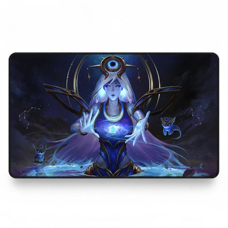 Tapis de Souris Gaming League of Legends - Lux Cosmos Edition avec design galactique de Lux
