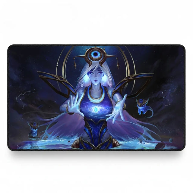 Tapis de Souris Gaming League of Legends - Lux Cosmos Edition avec design galactique de Lux