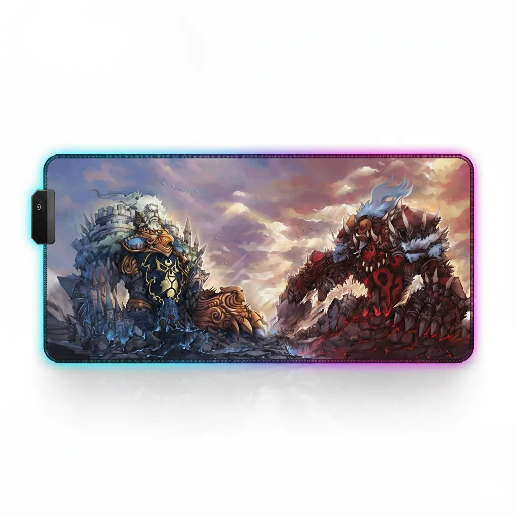 RGB Gaming Mouse Pad - Legendary Duel Edition: Azeroth