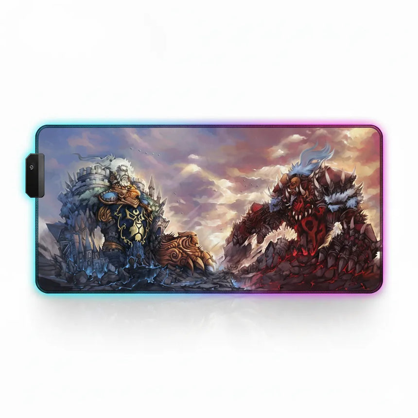 RGB Gaming Mouse Pad - Legendary Duel Edition: Azeroth