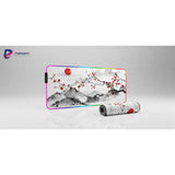 RGB Gaming Mouse Pad - Japanese Print "Sakura & Rising Sun"