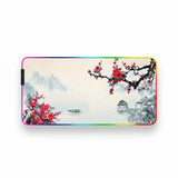 RGB Gaming Mouse Pad - Japanese Print Serenity of Cherry Blossoms XXL