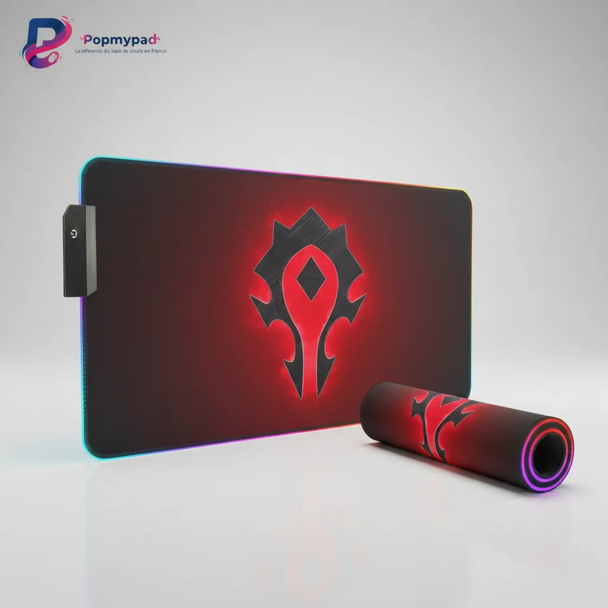 RGB Gaming Mouse Pad - World of Warcraft Horde Edition (XXL)